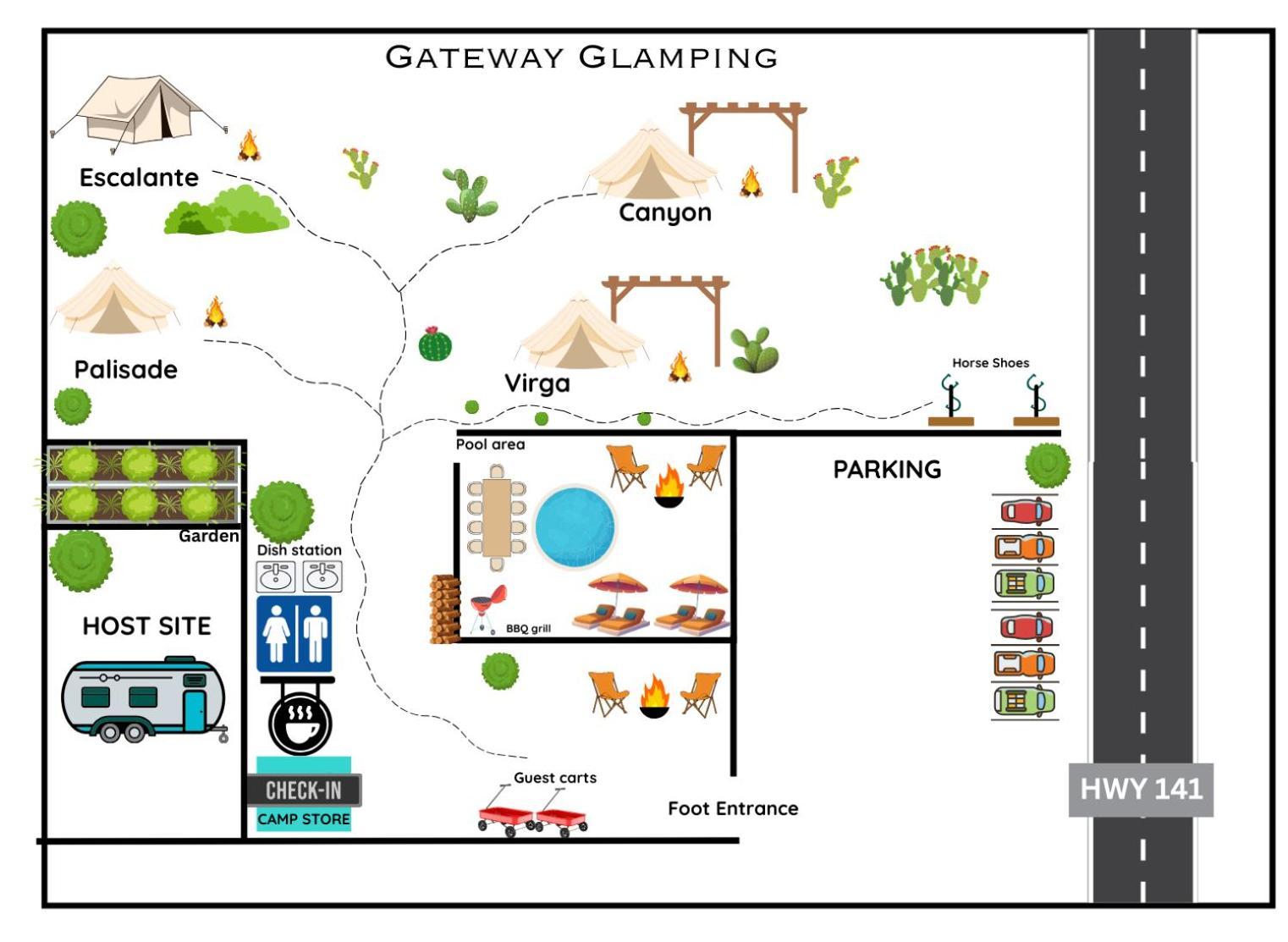 Gateway Glamping Hotel Buitenkant foto